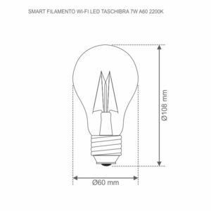 Lâmpada Smart Filamento A60