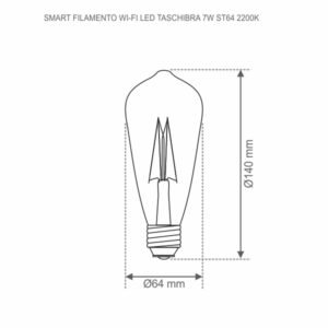 Lâmpada Smart Filamento ST64